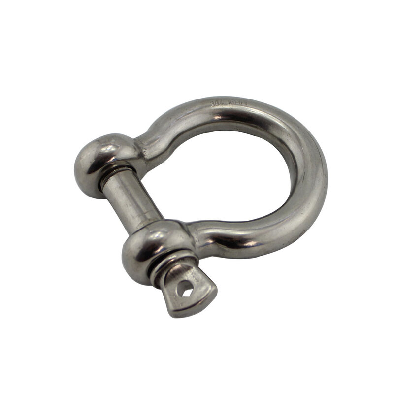 1PCS Bow Shackle With Screw Pin 304 Stainless Steel 4mm 5mm 6mm 8mm 10mm Stainless Steel Lifting Bow Shackles For Bracelets