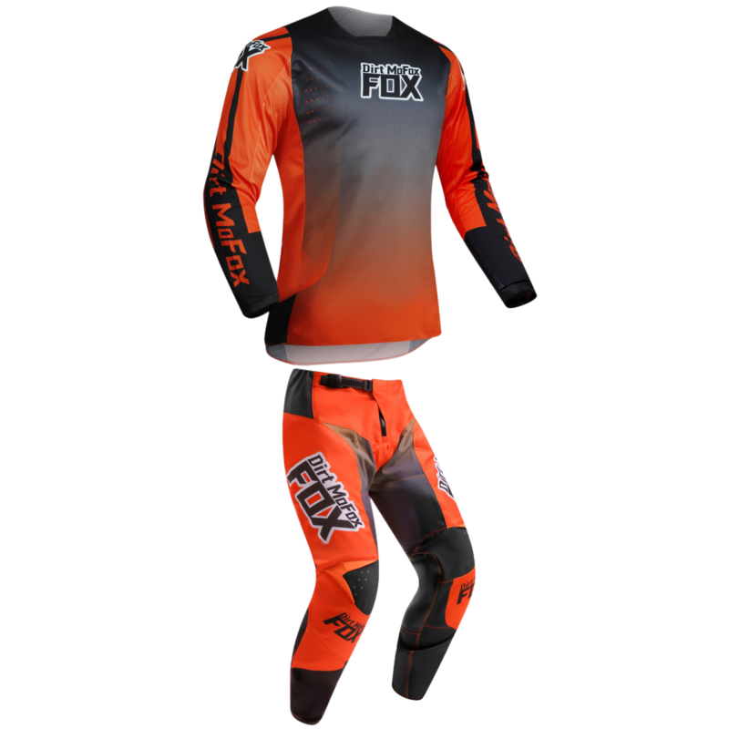 Sprzęt wyścigowy Motocross zestaw Dirt MoFox 2022 rower górski Offroad spodnie z dżerseju 180 ILLMATIK MX Combo męskie czerwone białe zestawy