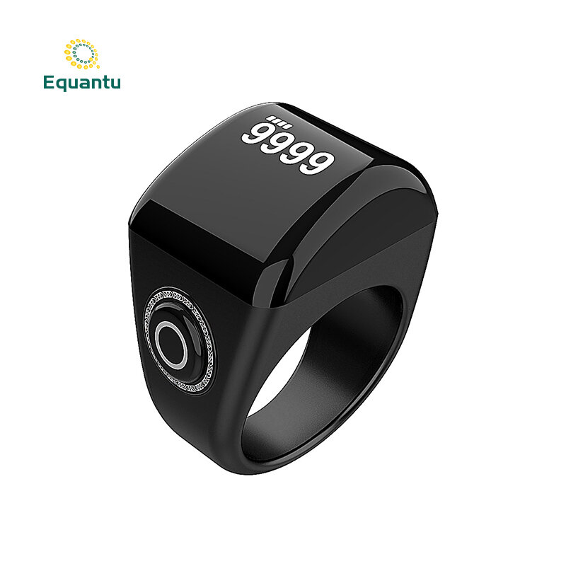 Gorąca sprzedaż Inteligentny pierścień Zikr Tasbeeh z cyfrowym licznikiem i alarmem Plastikowe pierścienie Zikir QB702 Lite