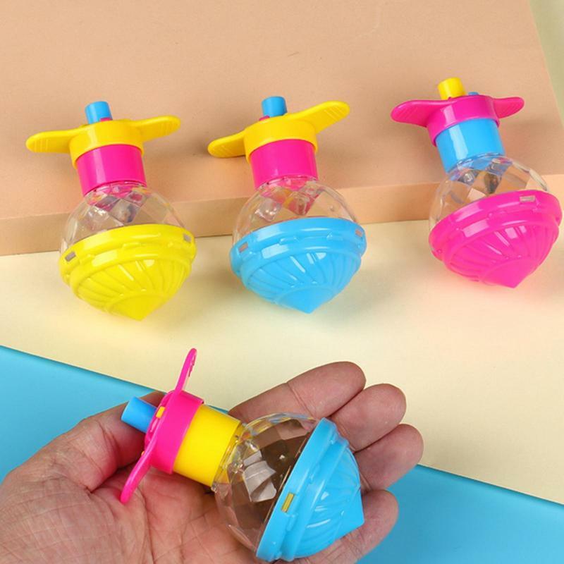 Kid Spinning Top Gyro lampeggiante luce trottola giocattoli luminoso lanciatore colorato giocattolo rotante giocattoli divertenti festa regalo di compleanno