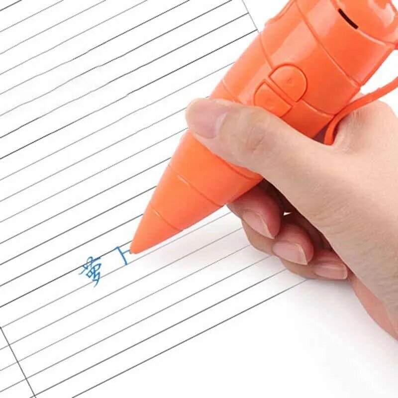 New Simulation Carrot Voice Recorder Electronic Sound Toy Can Write Graffiti Ballpoint Pen Novelty Voice Recorder Pen Funny Gift