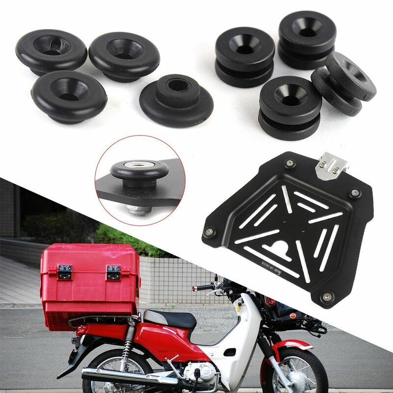 Buje trasero Universal para motocicleta, soporte de maletero, accesorios espaciadores de liberación rápida, 4 piezas