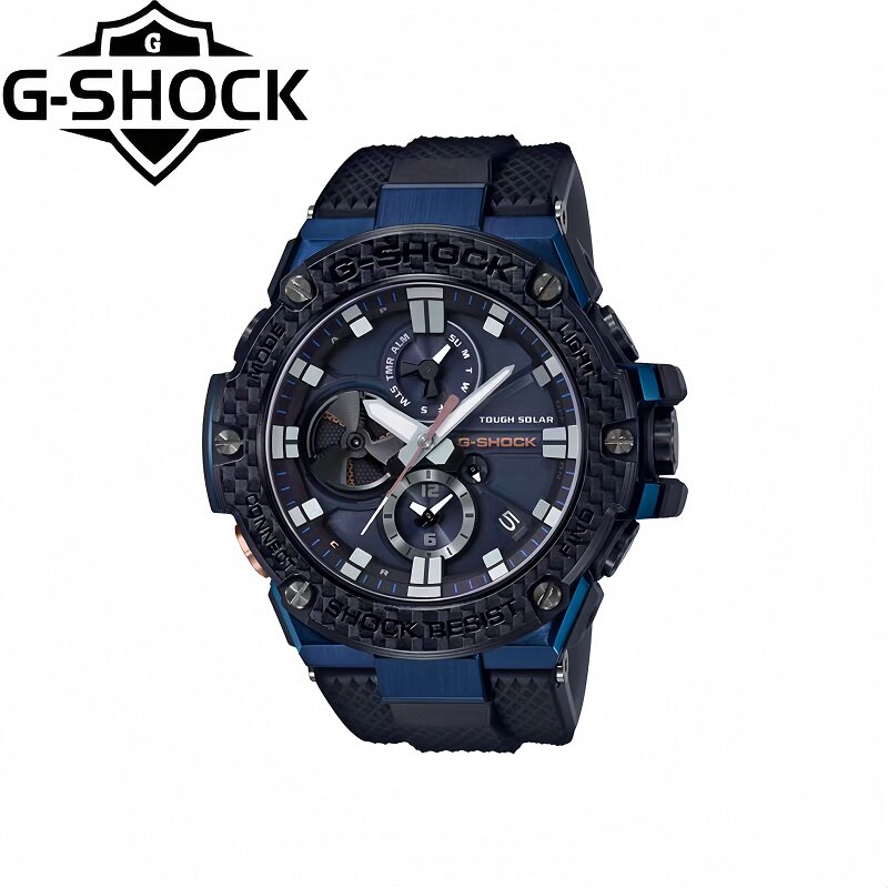 G-SHOCK GST-B100 Series Men's Watches Sports Waterproof Wristwatches LED Lighting Multi-Function Automatic Calendar Brand Watch.