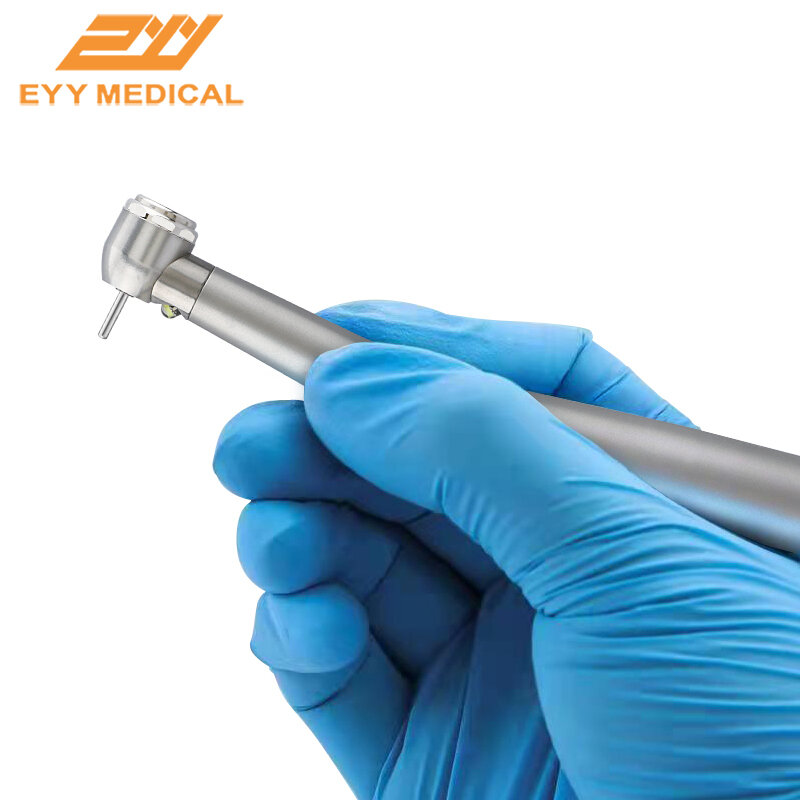 EYY Dental Stainless LED Self-powered High Rotation Handpiece Air Turbine Push Button Standard 2 Hole 4 Hole With Rotor