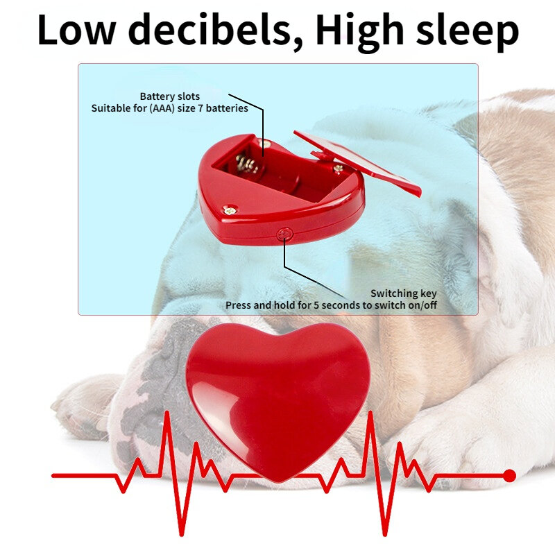 ハートビートの子犬のトレーニング犬のぬいぐるみ快適な寄り添う不安緩和睡眠人形耐久性のあるドロップシッピング
