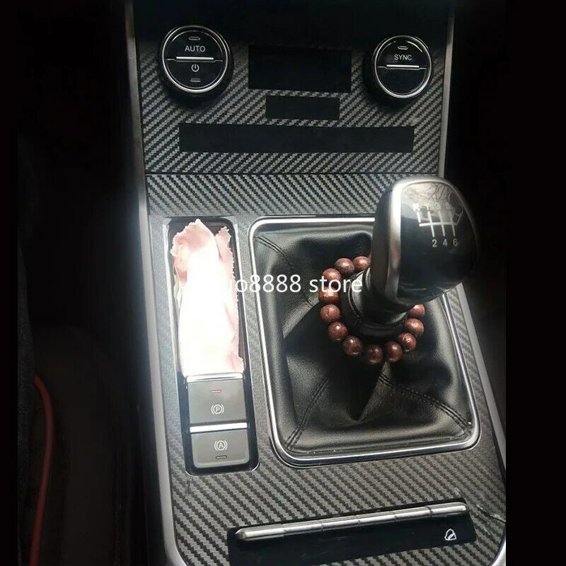 Fibra di carbonio per Chery Tiggo 7 Tiggo 8 2019-2022 adesivi interni auto pannello di controllo centrale pannello ingranaggi Car Film Cover Styling