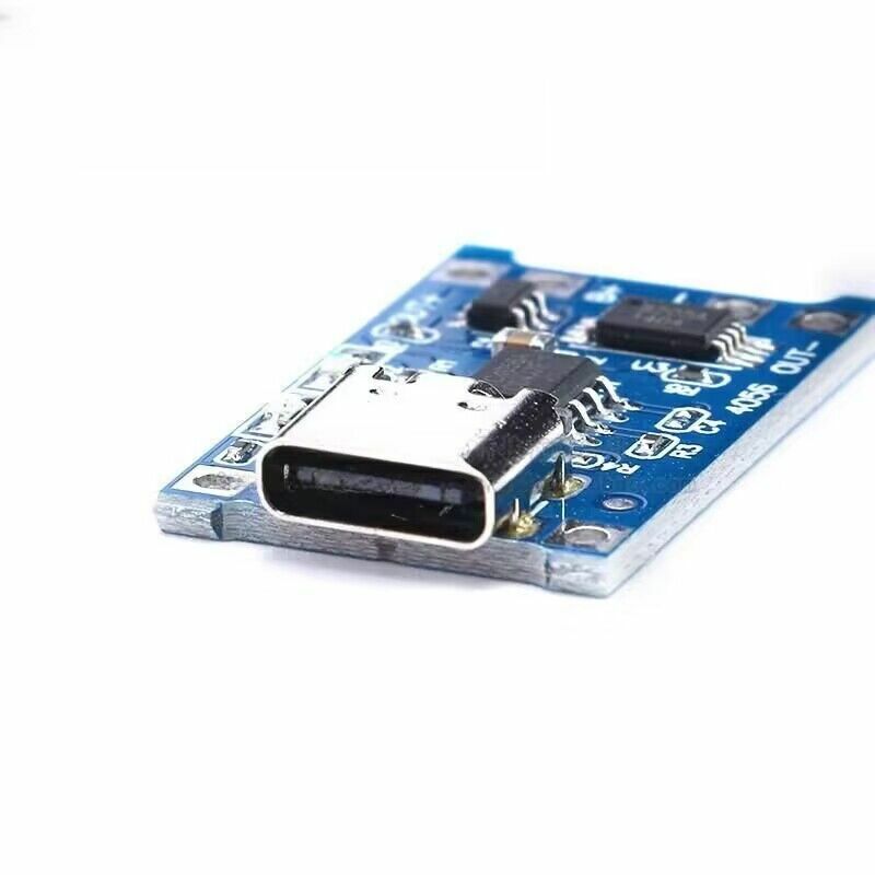 USB 인터페이스 C타입 충전 모듈, 2 인 1 충전 보호 보드, TP4056/18650 리튬 배터리, 1A
