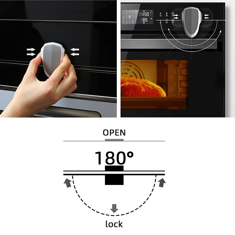 Kids safety Oven Door Stopper Oven Door Lock with New Design for Baby Prevent Baby from Playing with Oven Doors