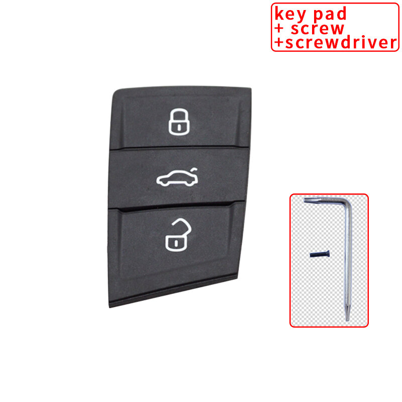 Xinyuexin Shiny Metal Part Key Pad for Vw Gollf 7 MK7 for Skoda Octavia A7 for Seat Remote Keyless Auto Metal Part for Golf Mk7