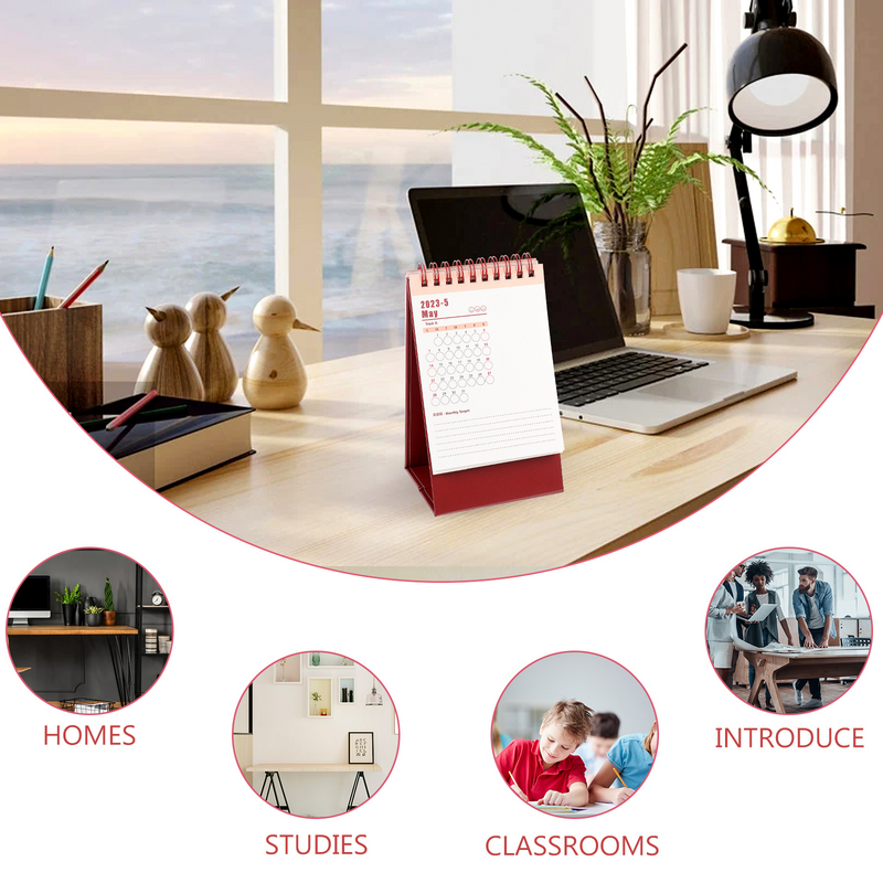 Dekorasi meja 2023, Mini robek tangan dekorasi meja berdiri kertas Desktop hadiah kantor