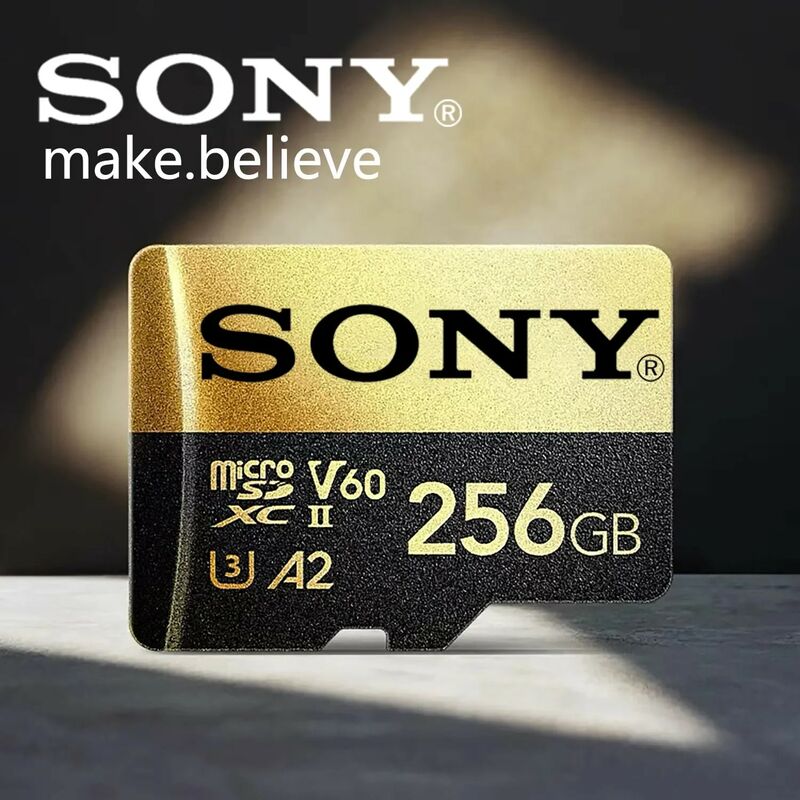 SONY-tarjeta de memoria Micro SD de alta velocidad, 128GB, 256GB, 32GB, 64GB, U3, A2, tarjeta Flash TF para Xiaomi, cámara de teléfono, PC de mesa