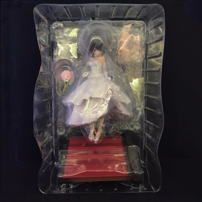 2021 gorąca 23cm suknia ślubna Tokisaki Kurumi randka na żywo zabawki figurki akcji kolekcja lalek prezent świąteczny bez pudełka