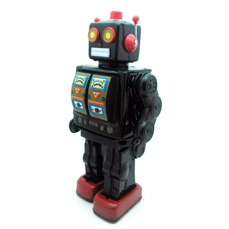 เหล็กของเล่น Nostalgic ของเล่น,เฟอร์นิเจอร์จอแสดงผลส่วนบุคคล Props,ไฟฟ้าหุ่นยนต์หมุน