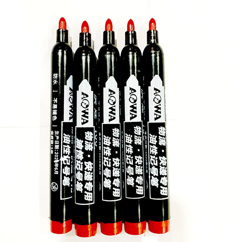 5/10 pcs Permanent Paint Marker Pen Oily Waterproof Black Pen for Tyre Markers Quick Drying Signature Pen Stationery Supplies q1