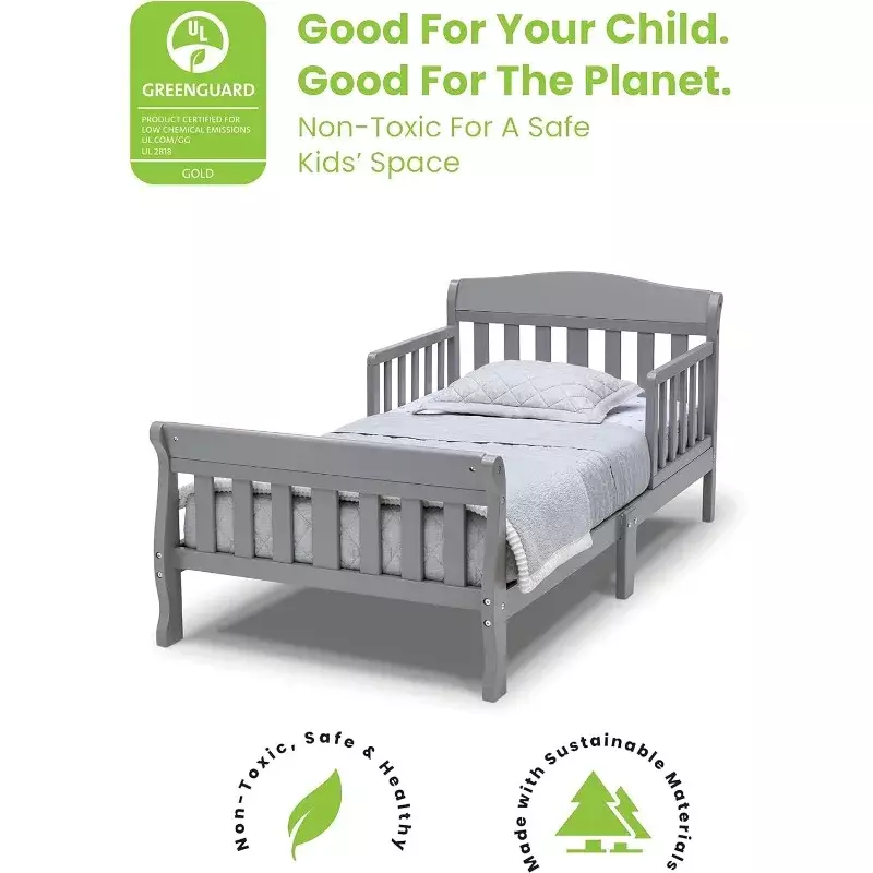 Greengard-完全な幼児用ベッド、金認定、グレー