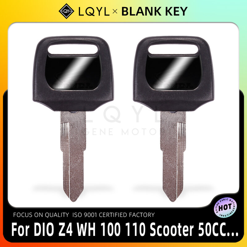 LQYL New Blank Key Motorrad Ersetzen Uncut Schlüssel Für HONDA DIO 56 57 Z4 125 SCR 100 WH110 SCR WH 100 110 roller 50CC Zoomer