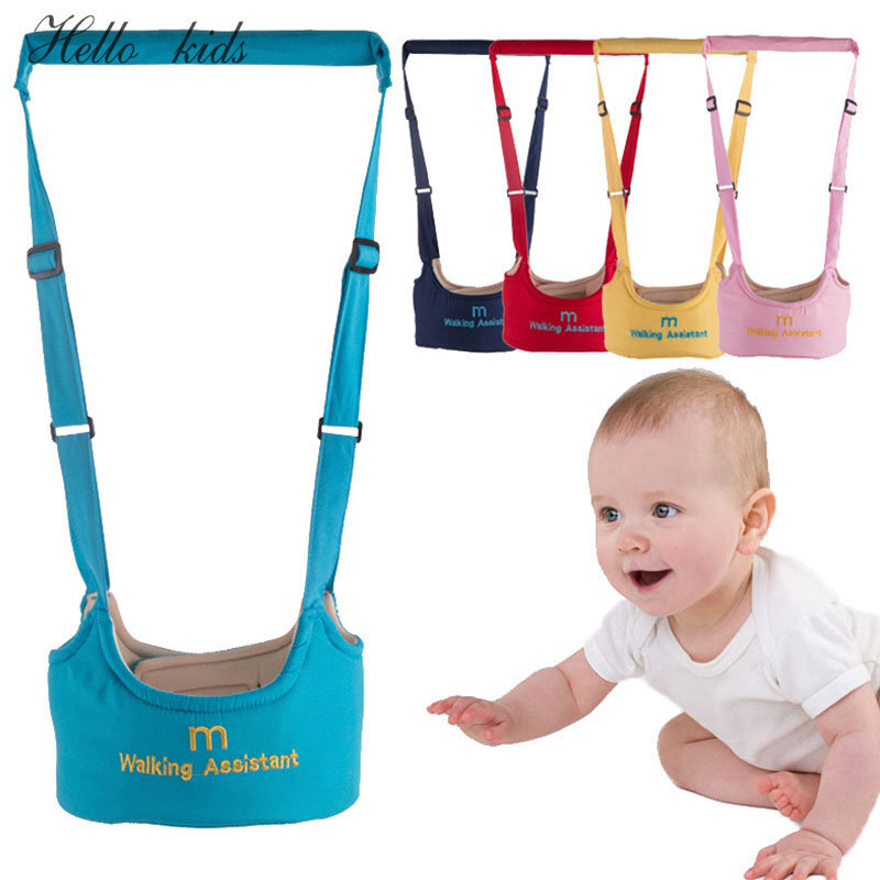 8-18 meses bebê duplo-uso walker algodão respirável com cinto de tração das crianças para proteger a segurança das crianças