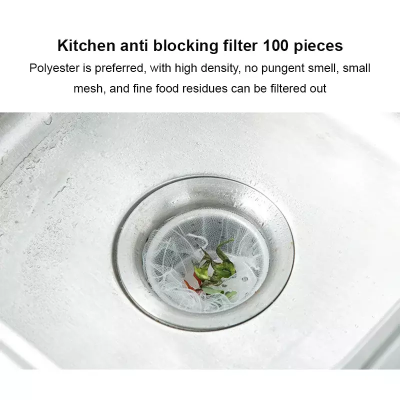 Jednorazowy filtr sitko do zlewu z sitko do zlewu kuchennego siatki odpływ łazienkowy z otworem i filtrem na wodę schowek akcesoria kuchenne