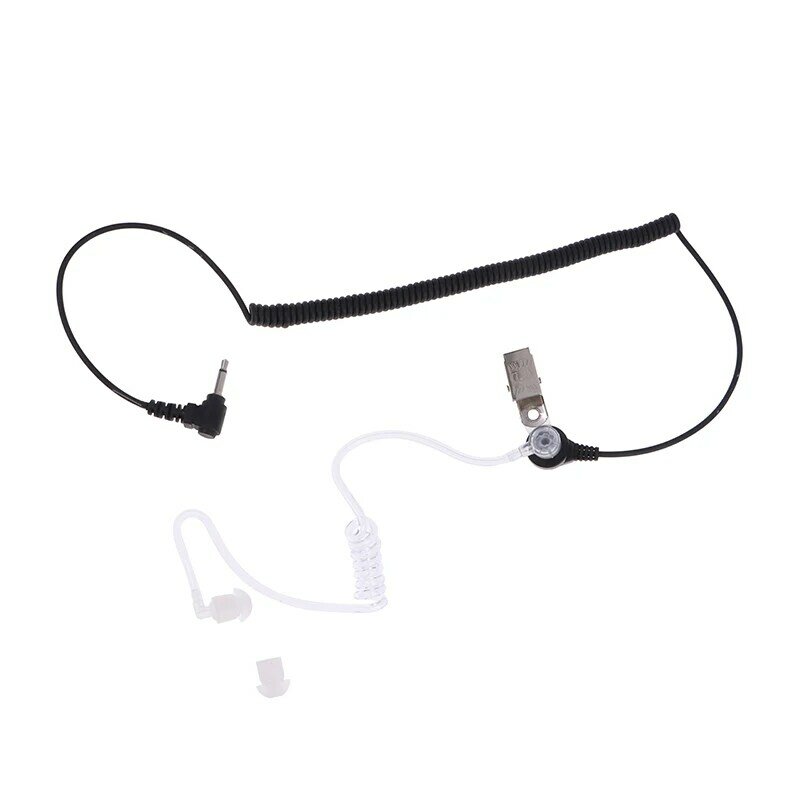 3,5mm Kopfhörer gerade hören nur transparente flexible Akustik röhre Ohr für Walkie-Talkie