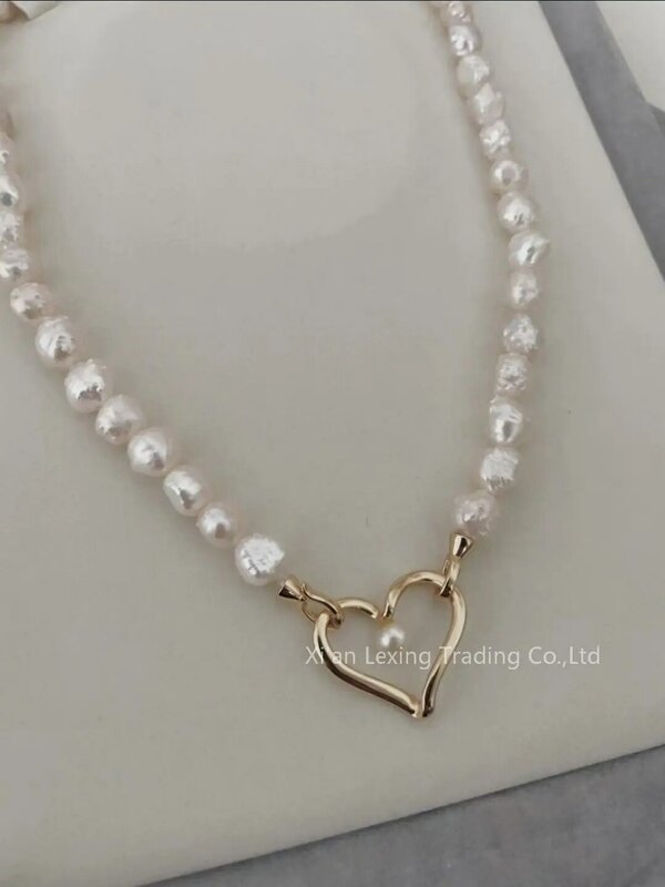 S925 чистое серебро золото сердце желание узор ожерелье/браслет