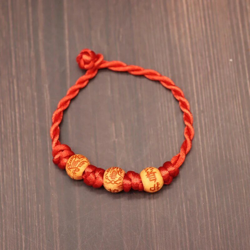 Braccialetto con corda rossa alla moda bracciale con corda rossa amuleto per gioielli con amuleto di buona fortuna