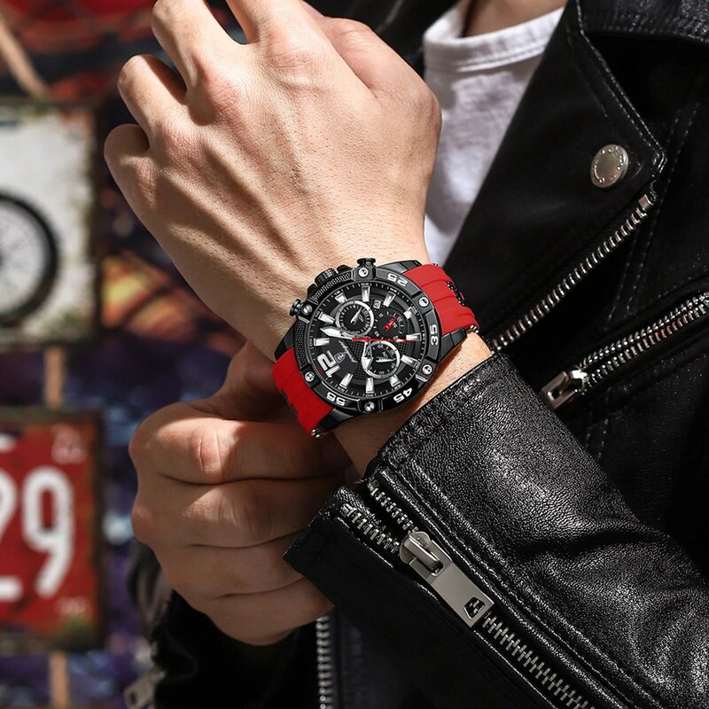POEDAGAR-Montre à quartz militaire étanche pour homme, chronographe Shoous, montre-bracelet décontractée, montres de luxe, date, haute qualité