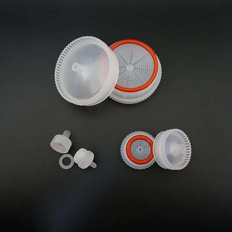 Soporte de filtro de membrana microporosa de plástico reemplazable, cabezal de filtro vacío, PP, 10 unids/lote, 13mm, 25mm, 50mm