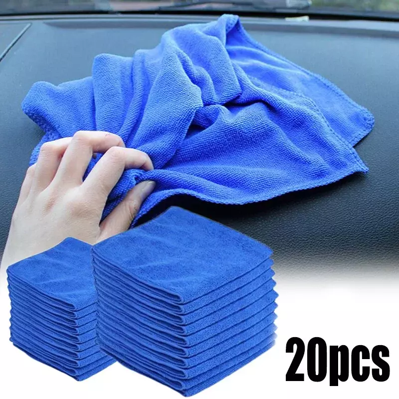 30x30cm Car Wash Microfiber Towels Soft Drying Cloth Hemming Wash Towel Water Suction Polishing Duster Car Cleaning Tools