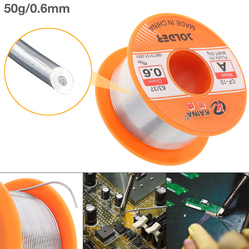 Não Clean Rosin Core solda Tin Wire Reel com 2% de fluxo e baixo ponto de fusão para solda elétrica
