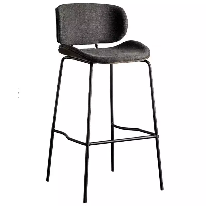 Оригинальное барное кресло, креативная спинка, высокий стул, промышленный стиль, черное островное кресло