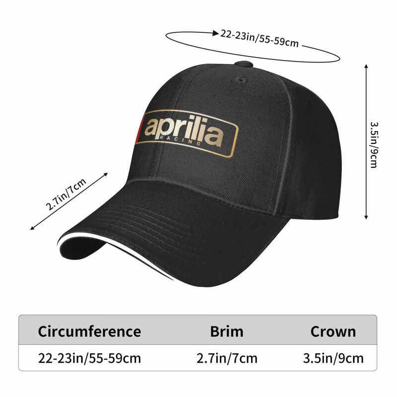 2024 디자인 야구 모자, Aprilia 레이싱 복장, 남성 여성 트럭 운전사 모자, 캐주얼 선 캡