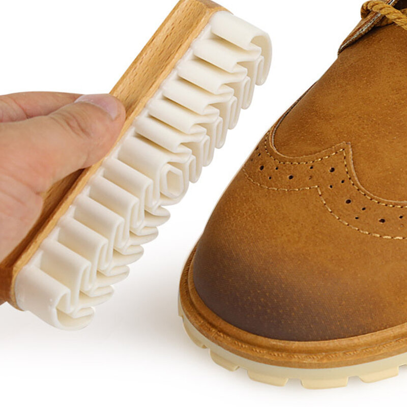 Spazzola per la pulizia in pelle scamosciata spazzola per scarpe detergente per scarpe in pelle scamosciata materiale nabuk scarpe/stivali/borse Scrubber Cleaner gomma e rifresco