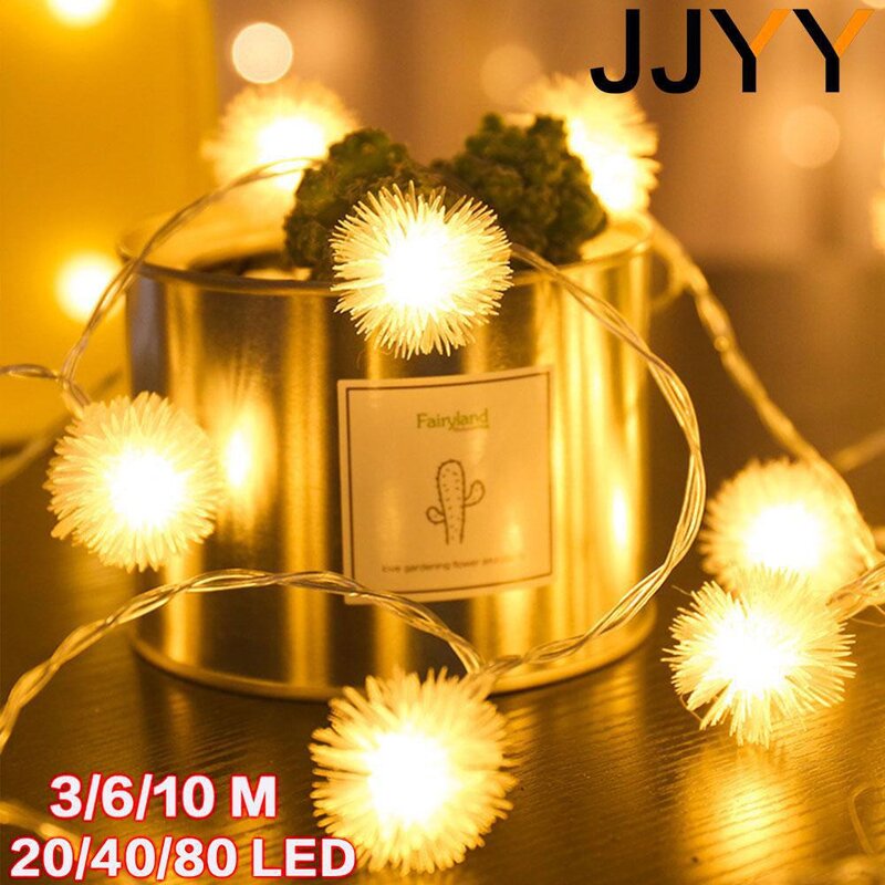JJYY New 3/6/10 M Romantic LED String Lights DIY Lighting for Christmas, Festival, Party, Wedding, Garden, Outdoor Decoration