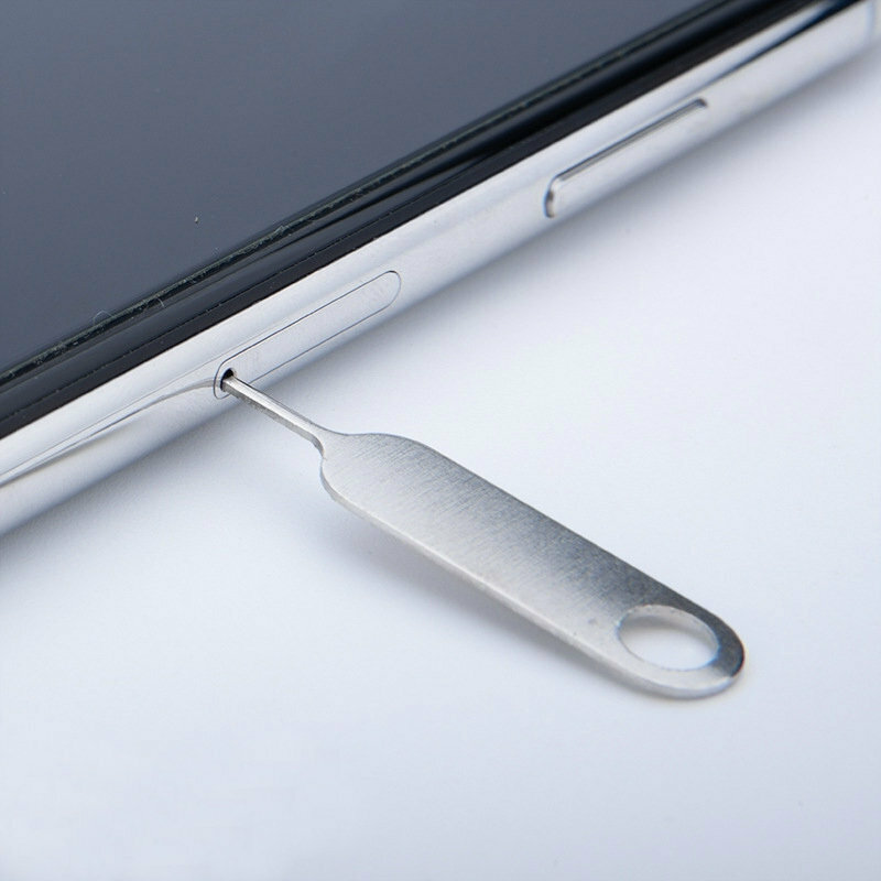 Bandeja de tarjeta Sim con Pin abierto para iPhone IPad Samsung Huawei Xiaomi accesorios de teléfono móvil con aguja de acero, 50 unidades