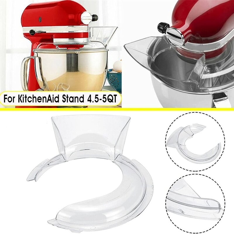 W10616906 Pouring Shield Bowl Cover For Kitchenaid 4.5 And 5 QT Polished Or Brushed Tilt Head Stand Mixer Bowls ONLY for KN1PS