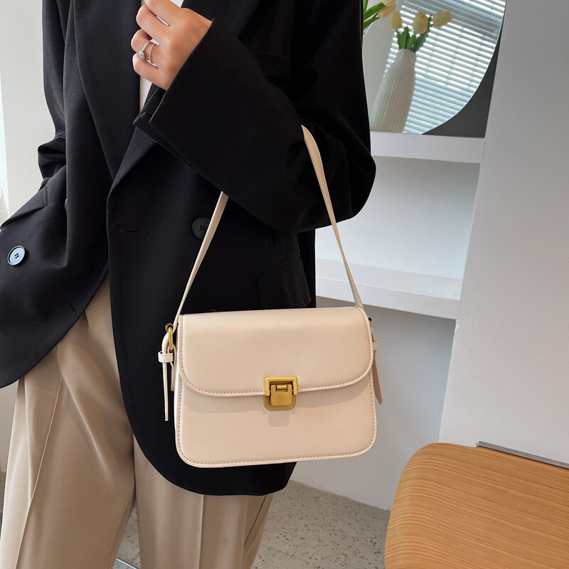 MOODS Retro Shoulder Bags For Women 2023 New Designer Bag Luxury Crossbody Bag Dual Straps Messenger Bag Quality Mini Briefcase