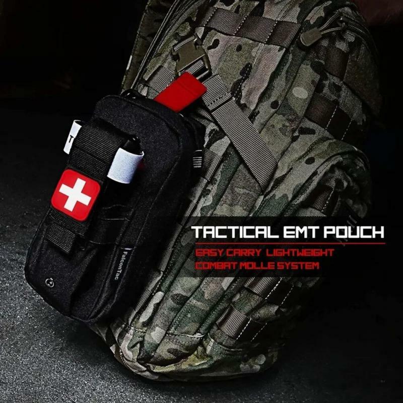 Outdoor First Aid Kit Medical EDC Pouch Tactical Medical Bag Military Tourniquet Scissors Waist Bag Emergency Camping Aid Kits