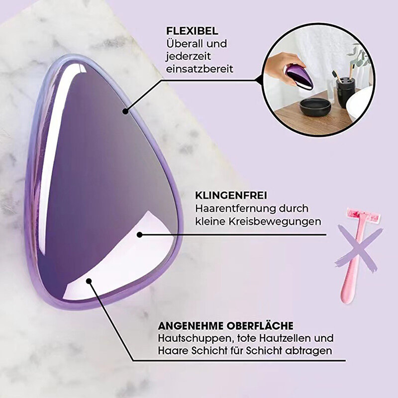Fizyczna kryształowa gumka do usuwania włosów depilator bezbolesny depilator łatwy do czyszczenia wielokrotnego użytku pielęgnacji ciała narzędzie do depilacji kobiet