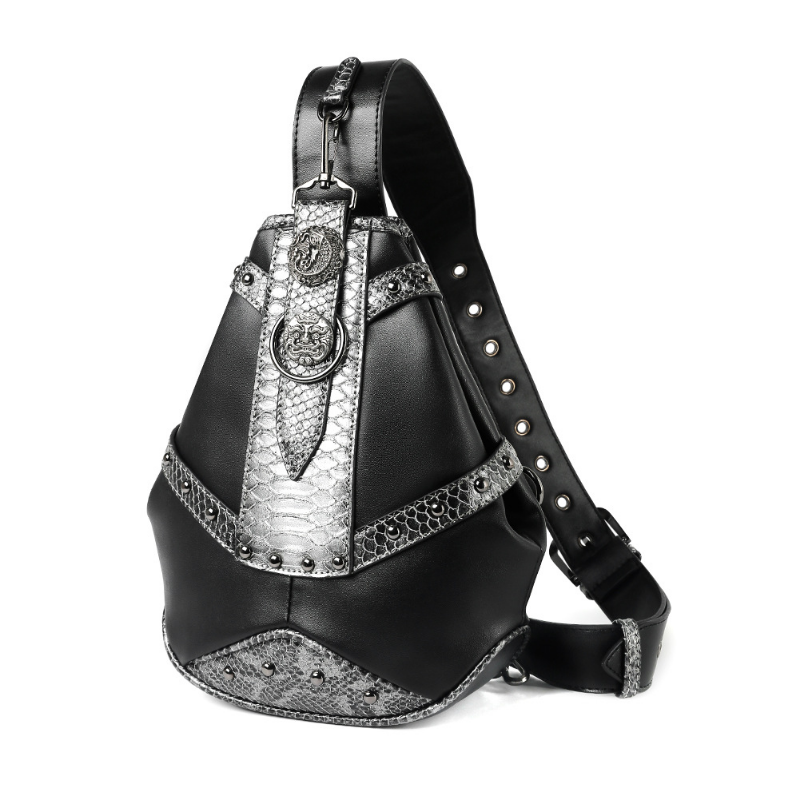 Chikage euroamerykańska moda w stylu Gothic Rock torba na klatkę piersiowa duża Capcity Harajuku Steampunk kreatywna torba na ramię Peraonality torba Unisex