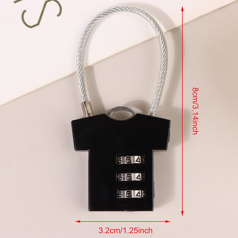 One Or 2pcs Padlock 3 Digit 4 DigitDial Combination Code Number Lock For Luggage Zipper Bag Backpack Handbag Suitcase Drawer