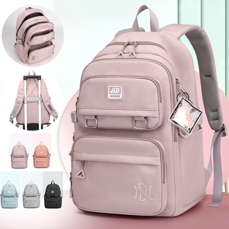 Многокарманный школьный рюкзак, нейлоновый рюкзак, повседневный рюкзак для подростков и молодежи