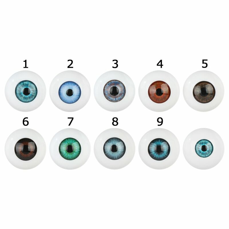 24/30mm niebieski brązowy zielony lalka akrylowe oczy lalki gałki ocznej dla BJD lalki Making rzemiosło DIY oczy akcesoria bezpieczeństwa lalki zwierzęta część