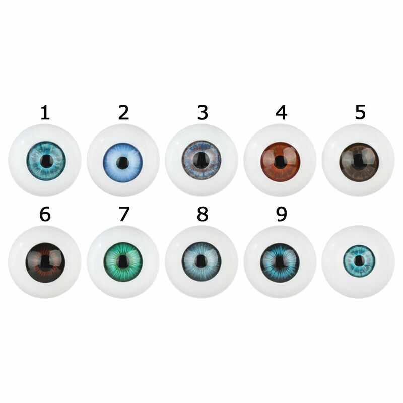 24/30mm azul marrom verde boneca olhos acrílico boneca globo ocular para bjd boneca que faz artesanato diy olhos acessórios de segurança boneca animais parte