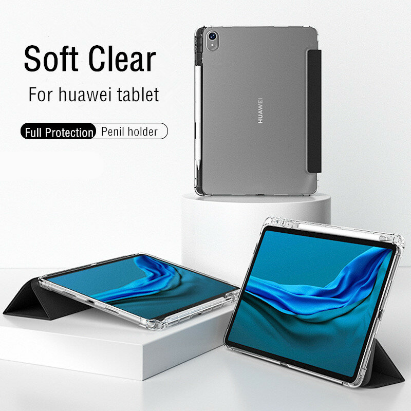 Coque transparente pour tablette Huawei MateSub Air 11.5 Pro 11 2023 SE 10.4 T10S, housse pour Huawei Honor Pad 8 7 6 X6 X8 V6 X9 X8 Pro