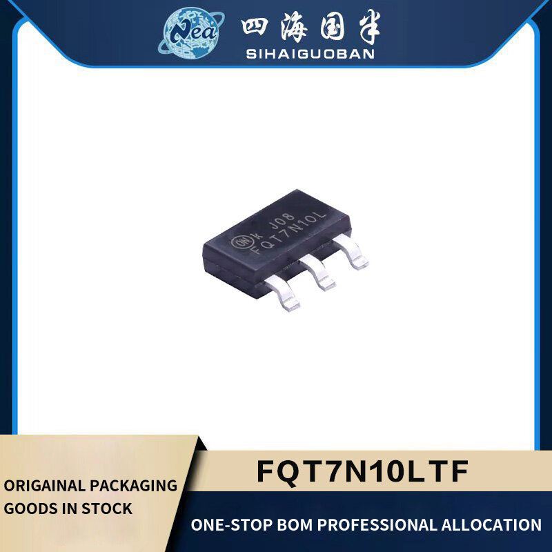 10PCS New Packaging FQT7N10LTF SOT223 FQT7N10 MOSFET N-CH 100V 1.7A SOT223-4