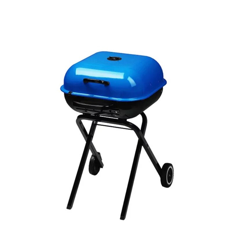DUTRIEUX Portable Charcoal Grill in Blue，cookerBBQ appliance