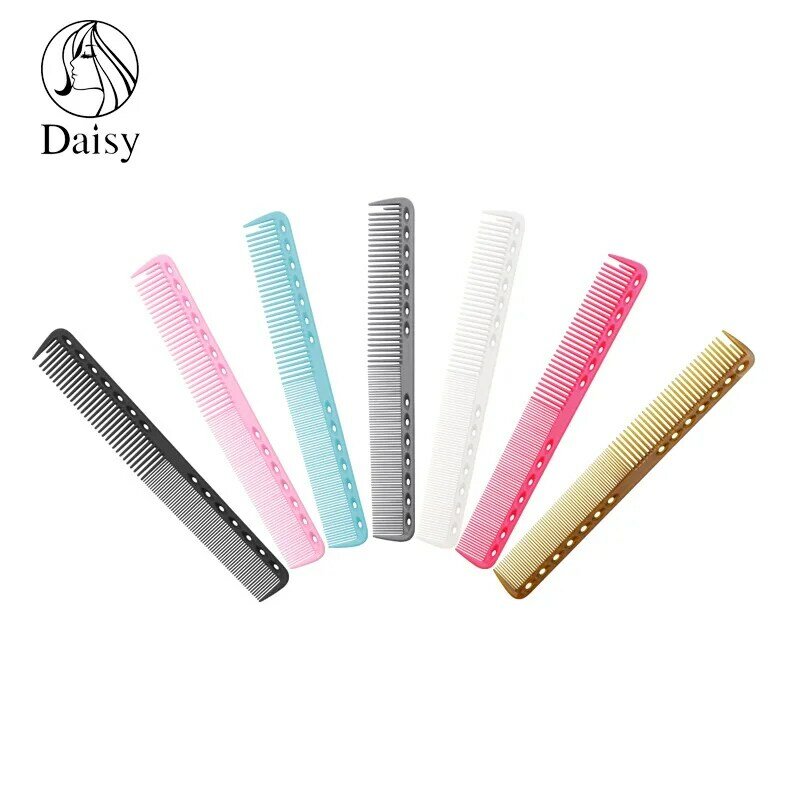 Hairdressing Hollow Comb Color Double Head Wide Dense Tooth Comb Hairdresser's Non-static Hair Comb For Pushing And Cutting Hair