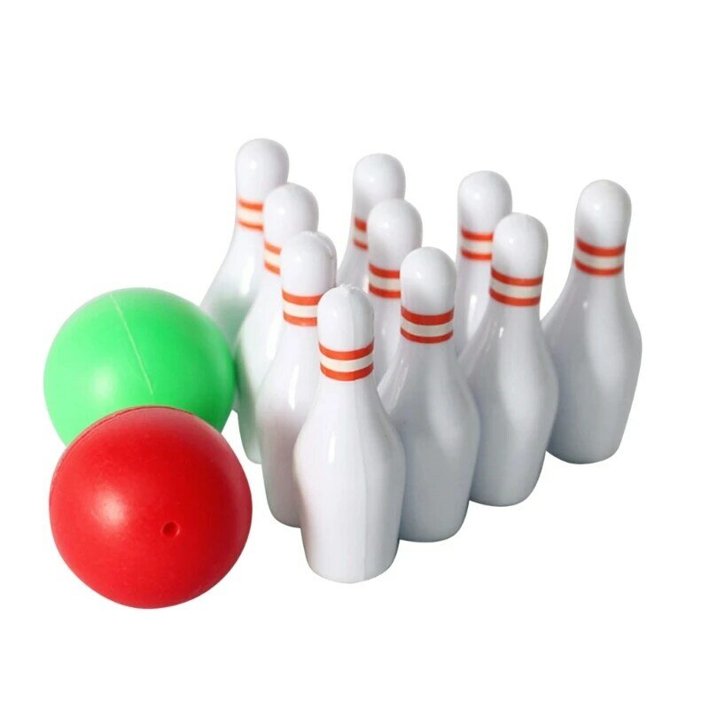 House Bowling Pin and Ball Set Mini Simulation Sports Equipment Outdoor Toddlers Newborn Photography Props Dropship