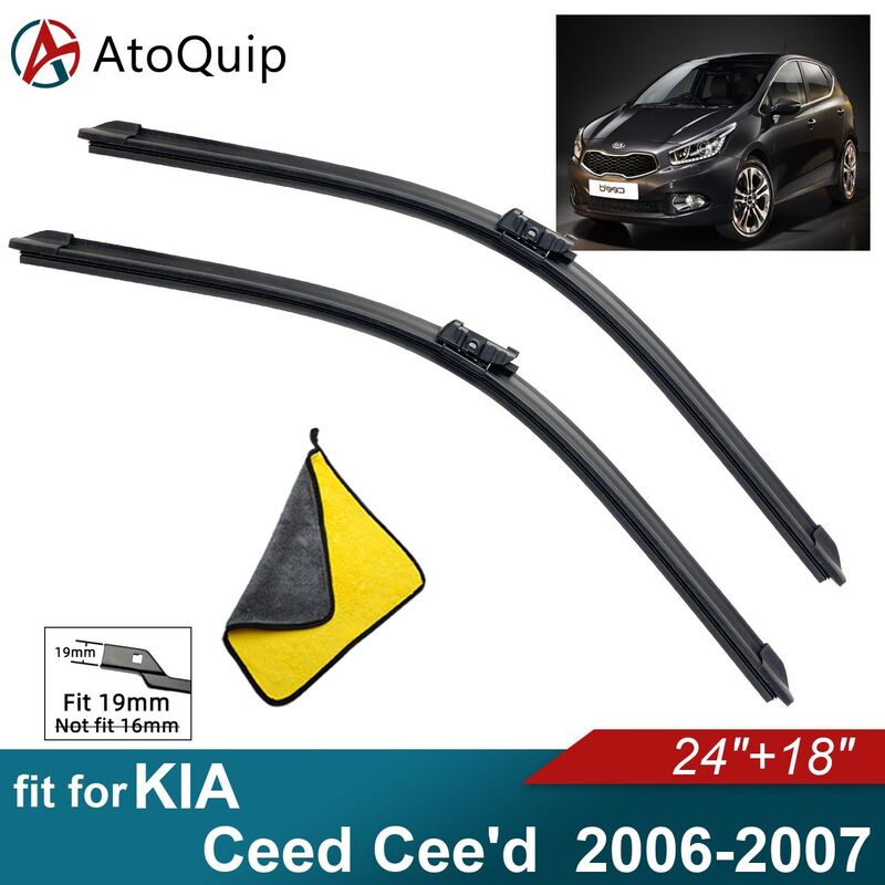 Аксессуары для KIA Ceed Cee 'd, щетки стеклоочистителя из мягкой резины, автомобильный передний лобовой экран 2006 2007