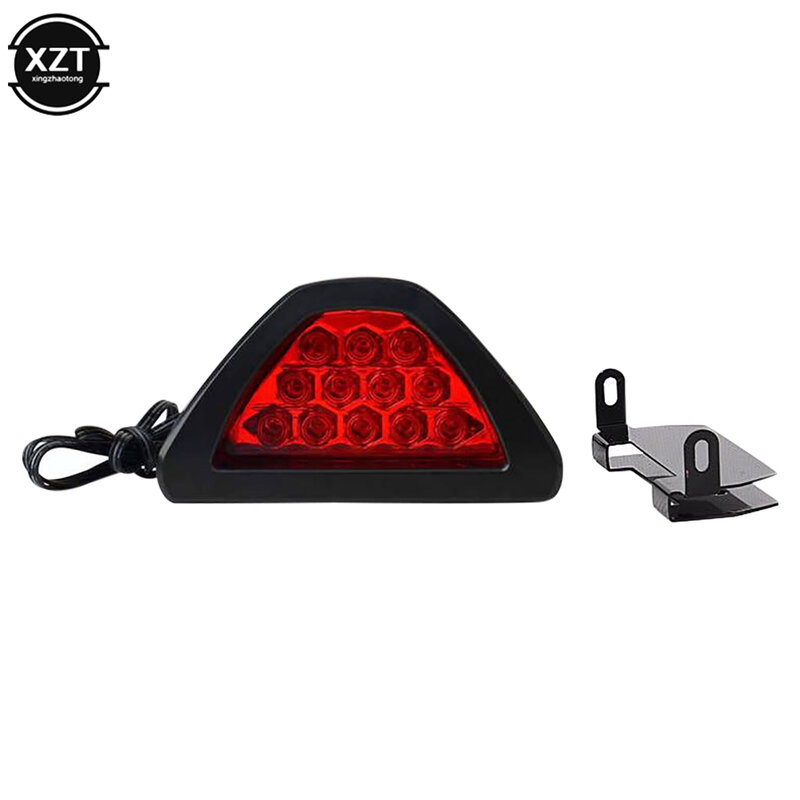 Remlichten Universele F1 Stijl Drl Red 12 Led Achterlichten Stop Remlicht Derde Remlicht Stop Veiligheid Lamp Licht auto Led Signaal Lamp